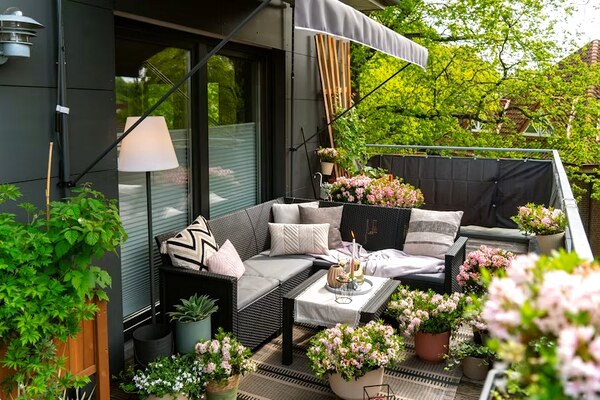 Balcony green corner by Sasyaprada